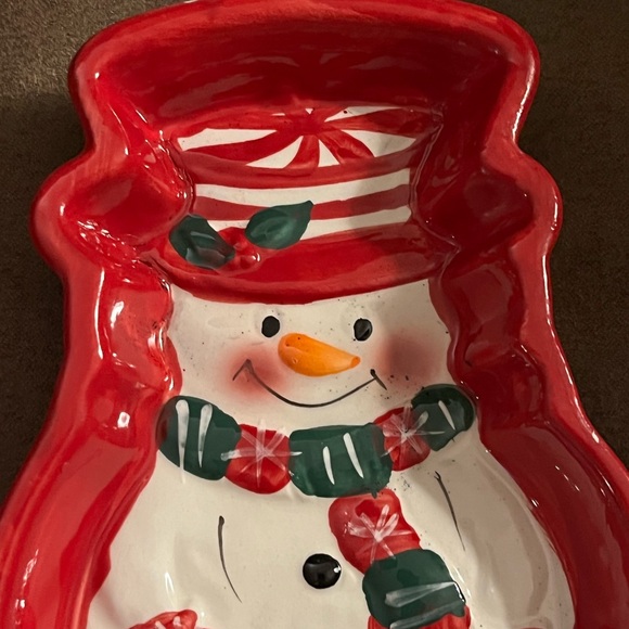 Glittering Goodies Ceramic Ramekins Red Snowmen 2 Pack Christmas Holiday - Picture 6 of 15